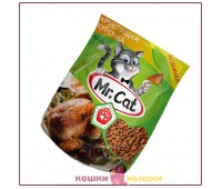 Сухой корм для кошек Mr. Cat, хрустящая курочка (весовой, цена за 100 г)