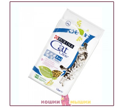 Сухой корм для кошек Cat Chow Feline 3 в 1, домашняя птица и индейка (весовой, цена за 100 г)