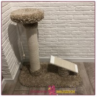 Игровой комплекс для кошек Кошки Мышки Старт, белый песок, 40х80х90 см