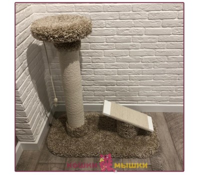Игровой комплекс для кошек Кошки Мышки Старт, белый песок, 40х80х90 см
