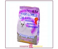 Наполнитель для кошек Pussy-Cat (Пусси Кэт) - комкующийся, глиняный 4,5 л