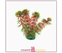 Растение для декора аквариума Кабомба Красная BARBUS Plant 033/10 , искусственное с утяжелителем, 10 см