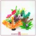 Растение для декора аквариума Кувшинка Зеленая с Цветком BARBUS Plant 018/10, искусственное с утяжелителем, 10 см